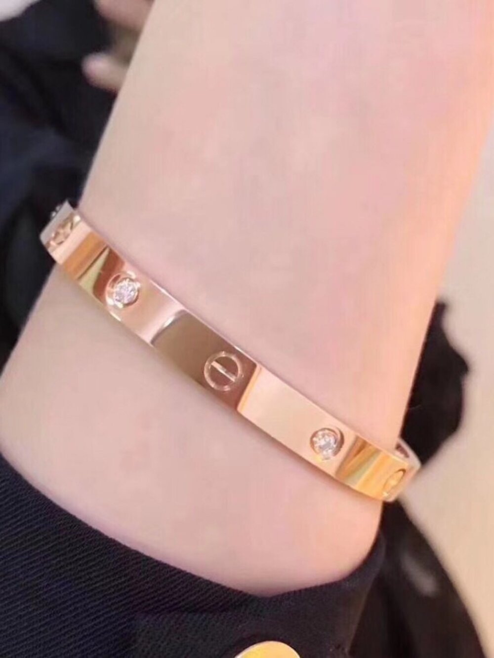 Authentic Cartier Bracelet - Rose Gold - Size 17